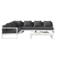 Salon d'Angle Bianco en Aluminium Blanc