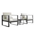 Ensemble 2 Fauteuils Porto + Table basse Ronde Porto