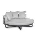 Lit Extérieur Rond Métal Antracite Lagos