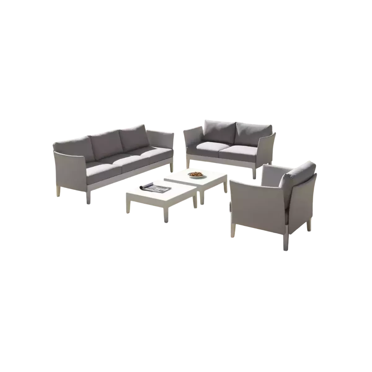 Salon Capri : Canapé 3P + 2 Fauteuils