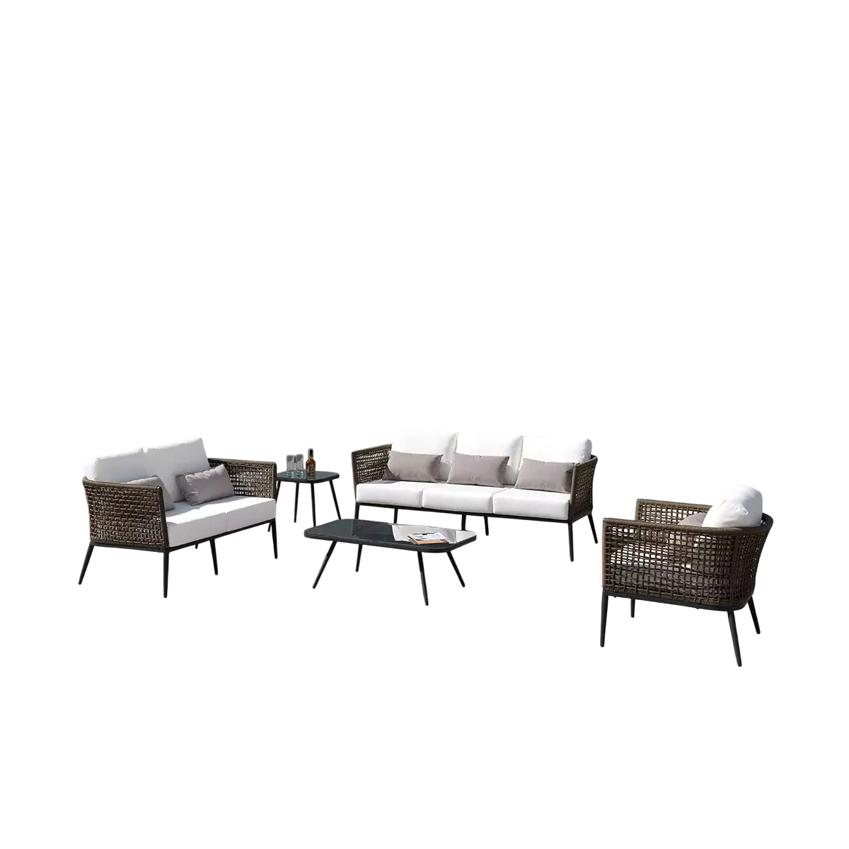 Salon Roma Canapé 3P + 2 Fauteuils