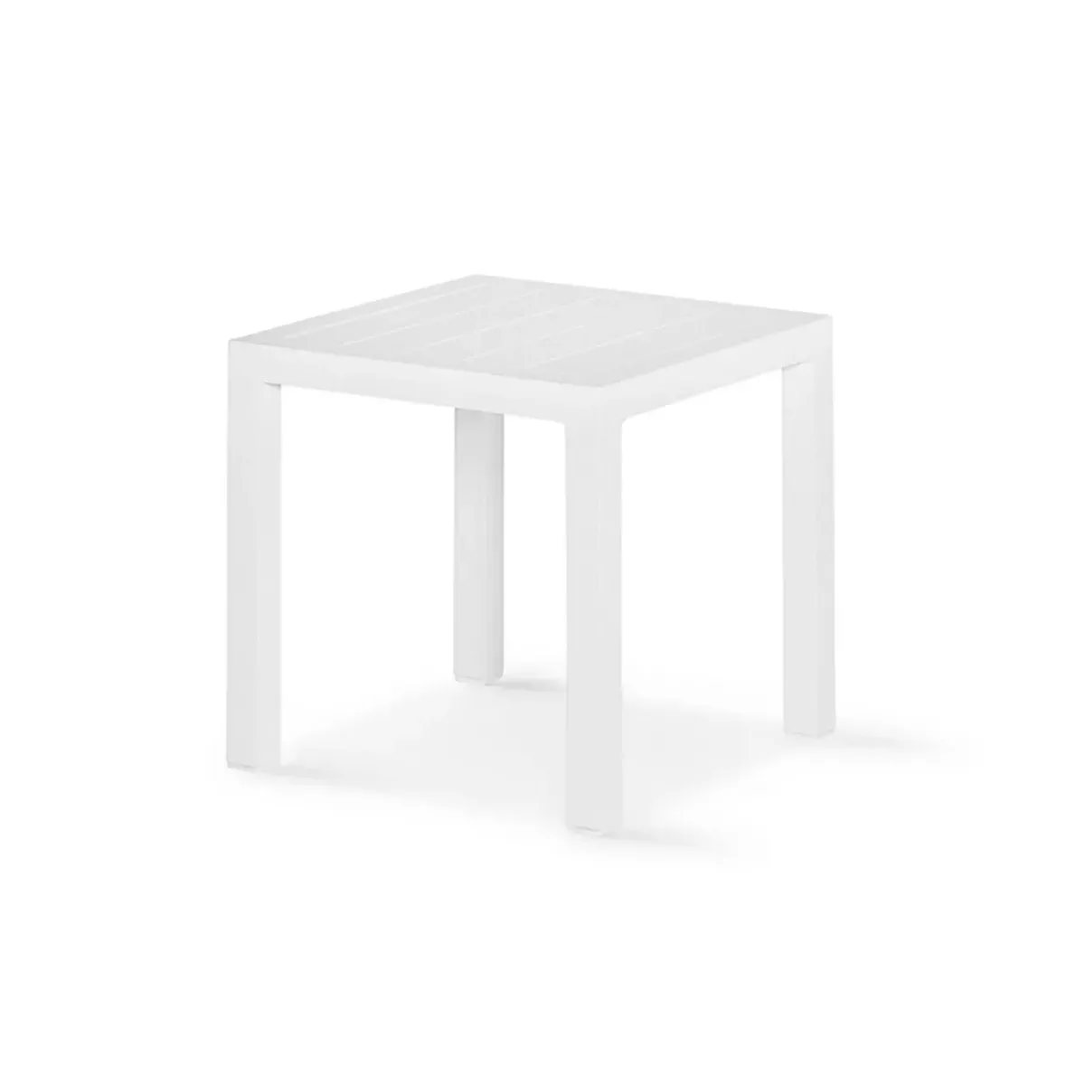 Table Calpe Alu Blanc 80x80
