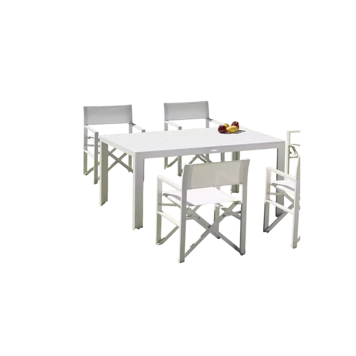 Table Calpe Alu Blanc  150x90