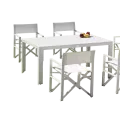 Table Calpe Alu Blanc  150x90