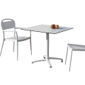 Table Cancun Pliante Carrée 80x80 Blanc