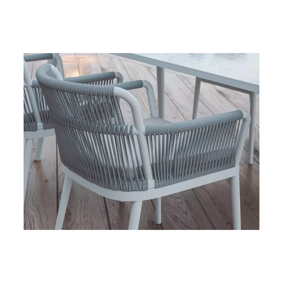 Fauteuil de repas Siena Spécial Extérieur Aluminium et Textilene