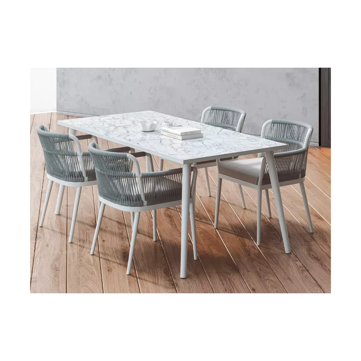 Fauteuil de repas Siena Spécial Extérieur Aluminium et Textilene