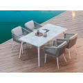Table 180x90  Palma  Aluminium Blanc