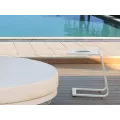 Bout de Canapé Nerja Aluminium Blanc