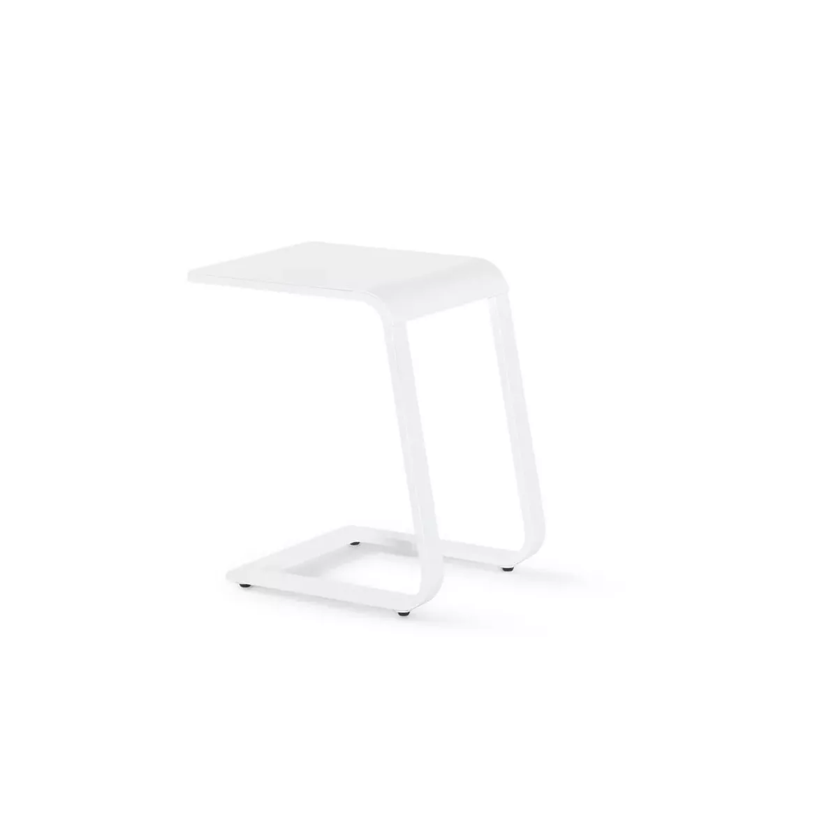 Bout de Canapé Nerja Aluminium Blanc
