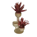 Porte plantes 3 niveaux en Rotin