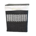 Panière à Linge Osier Noir 55 x 40