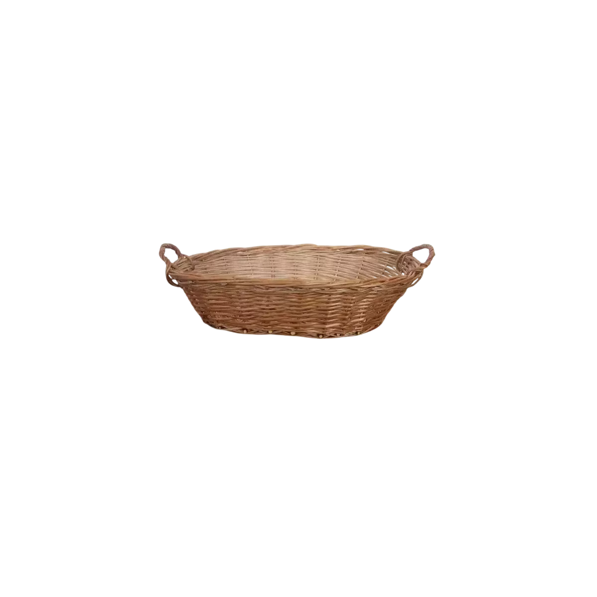Corbeille Ovale en osier roux 45x30