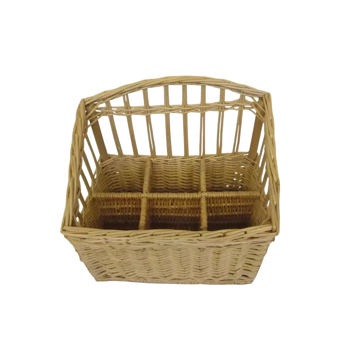 Panier porte-bouteille Osier Naturel