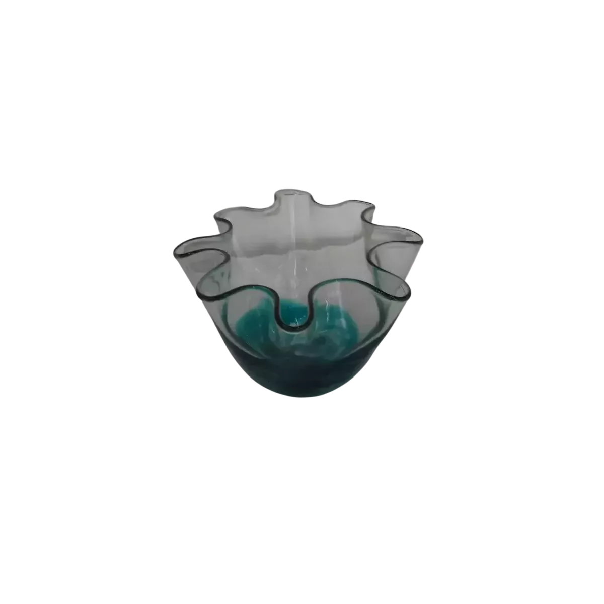 Coupe en verre Corolle Bleue