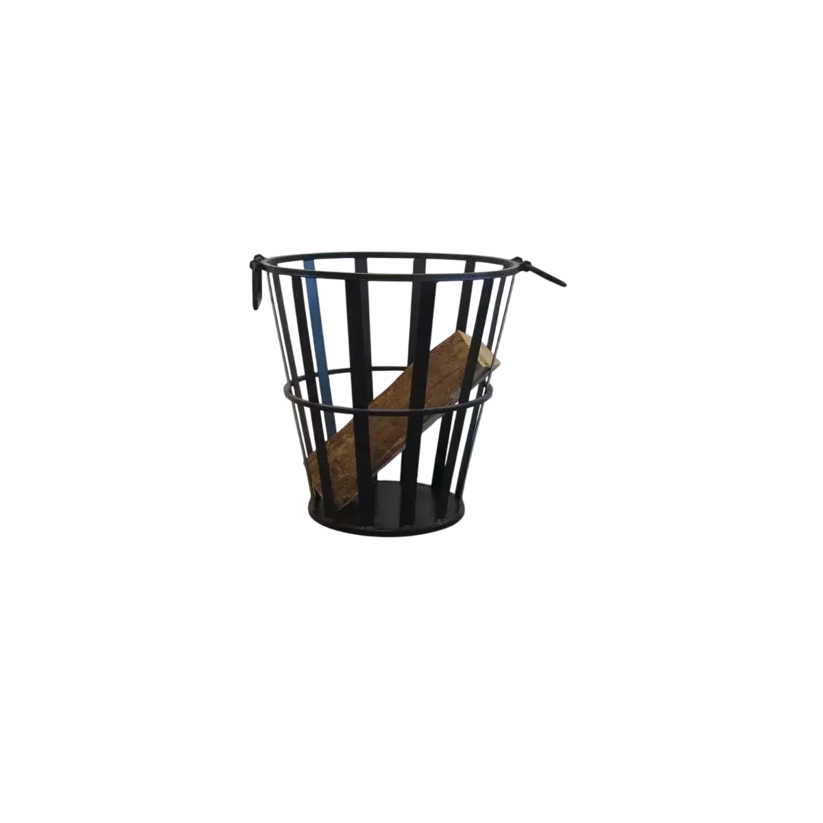 Panier à bûches métal noir
