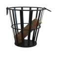 Panier à bûches métal noir