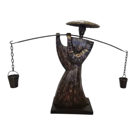 SCULPTURE SAMOURAI METAL