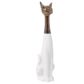Chat Zoya blanc et doré h.72