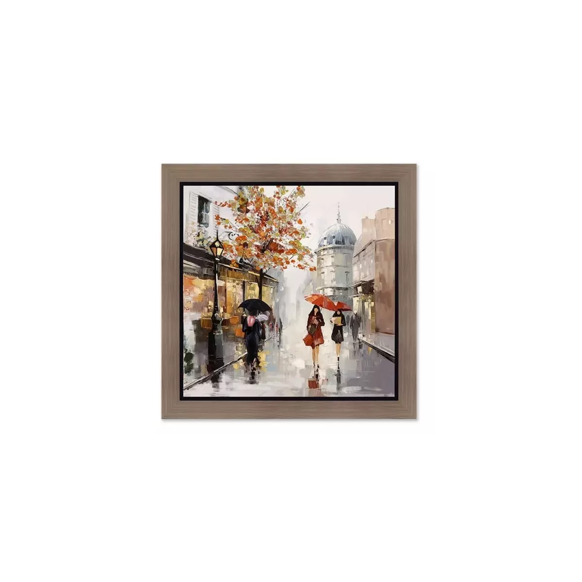 Tableau Promenade sous la pluie 70x70