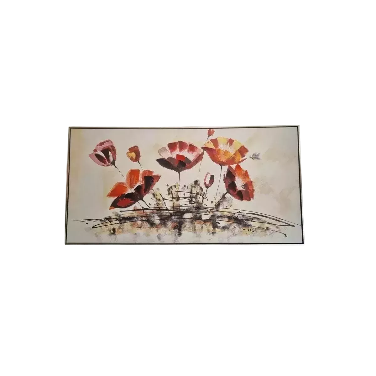 Tableau Coquelicots 140 x 70 cm