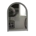 Miroir Rotin Leeds 56x79 Blanc