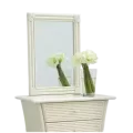Miroir Rotin Caracas 52x72 Ivoire