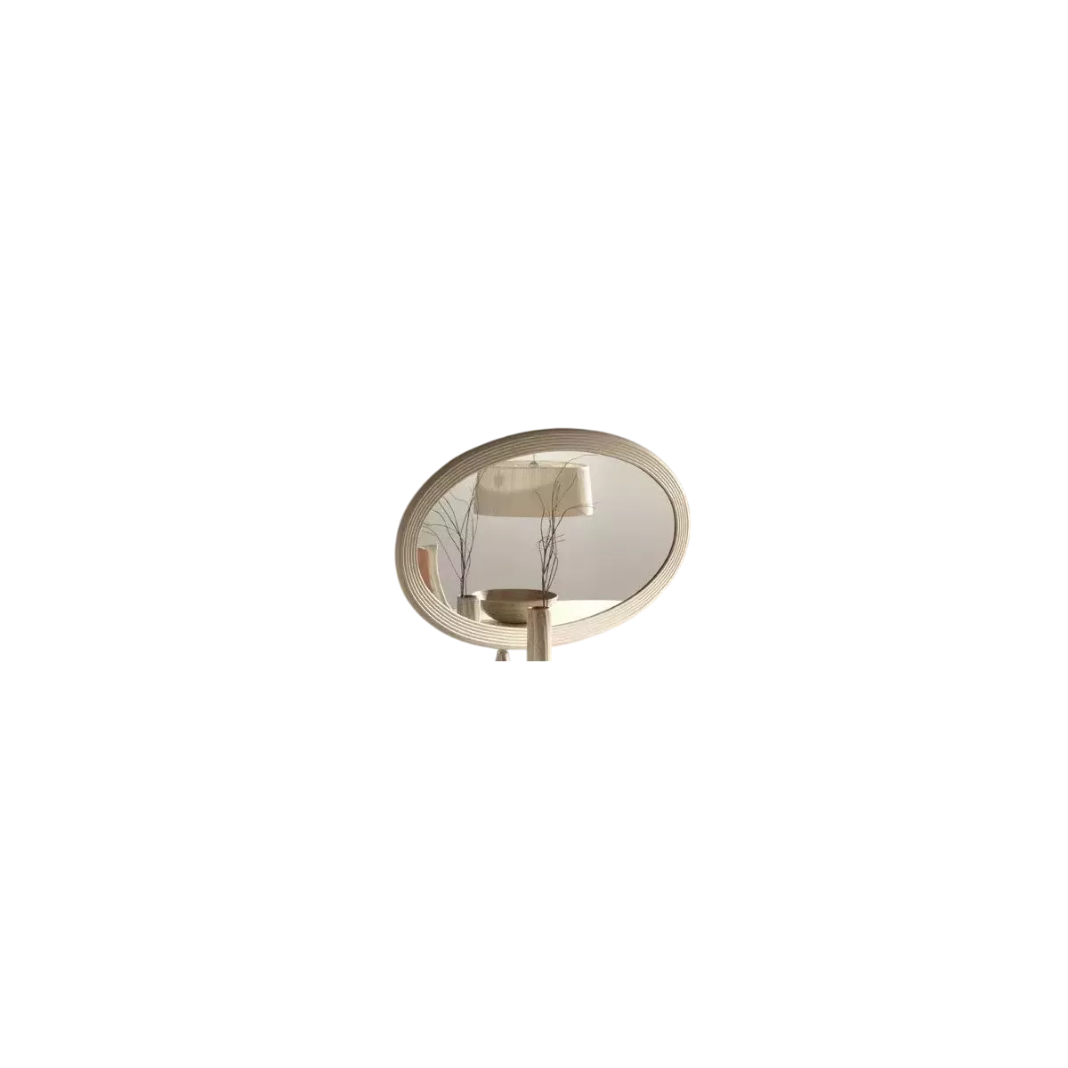 Miroir Rotin Sydney 163x93 Ivoire
