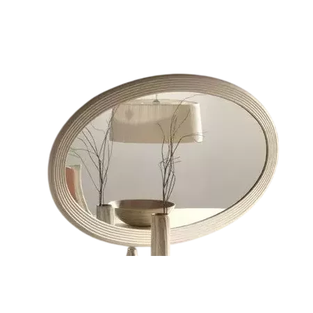 miroir en rotin