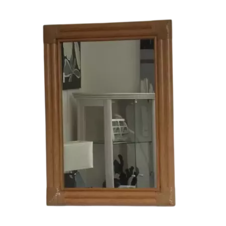 miroir en rotin