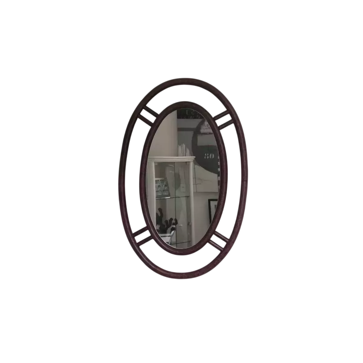 Miroir Rotin Vancouver 60x90 Merlot