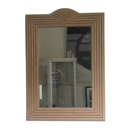 miroir en rotin