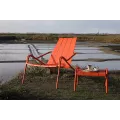 Fauteuil Lounge Zoé Aluminium Terracotta