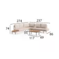 Ensemble Lima Canapé + Table Basse