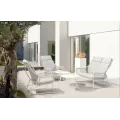 Série de 2 Tables Basses Verona Gigognes Blanc