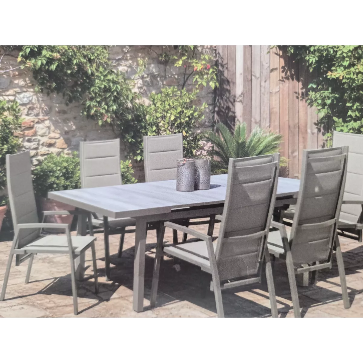 Table Chypre Aluminium180/240