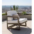 Fauteuil Faro Alu Taupe