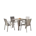 Table Faro Taupe 80x80