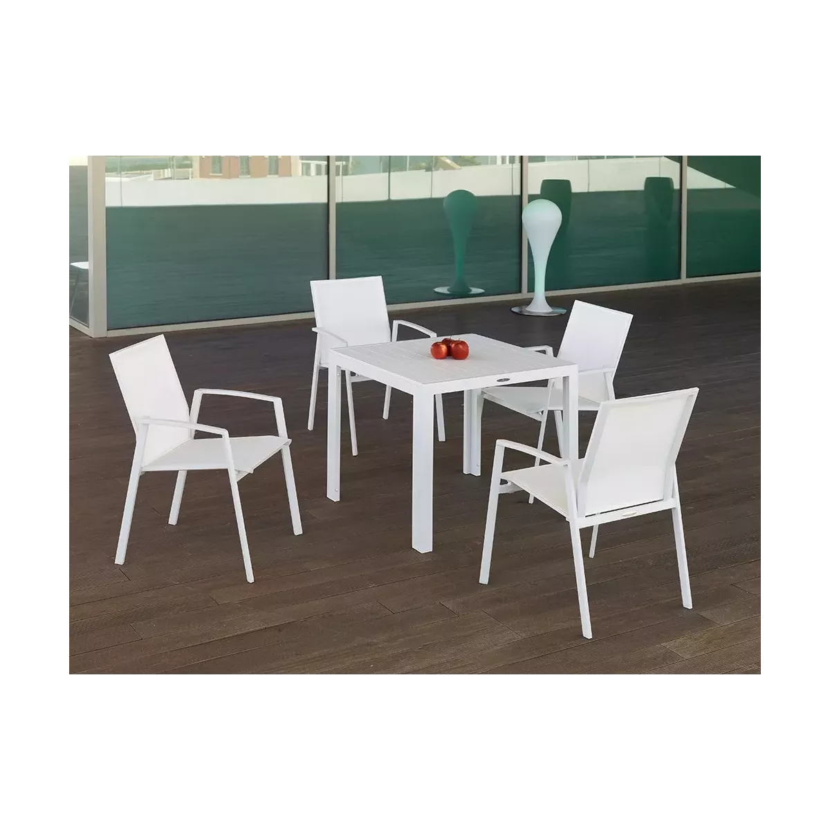Fauteuil de repas Blanc Gandia