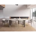 Table 220x100 Berna Aluminium et Pierre