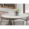 Table 140x140 Berna Aluminium et Pierre