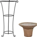 Bougie sur pied Teck h95