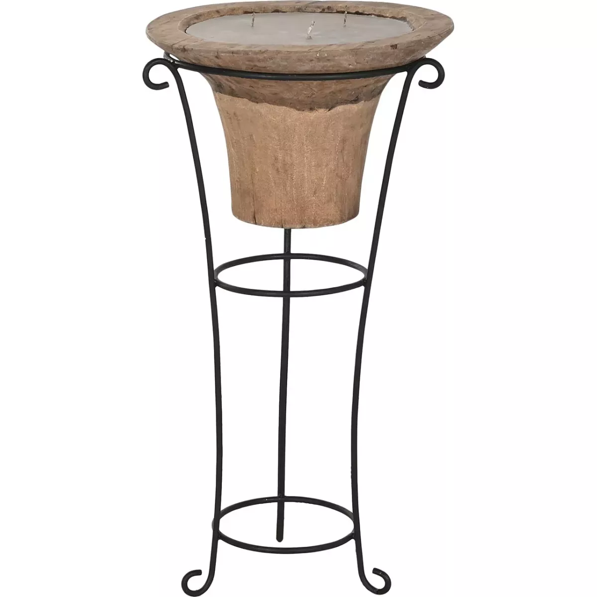 Bougie sur pied Teck h95