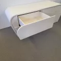 Meuble TV Rotin Nui Blanc