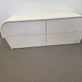 Meuble TV Rotin Nui Blanc