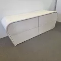 Meuble TV Rotin Nui Blanc