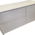 Meuble TV Rotin Nui Blanc
