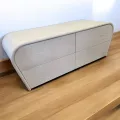 Meuble TV Rotin Nui Blanc