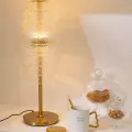 Lampe Led Laiton et Verre h58