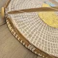 Plateau et Cloche  à fromage décors poire 40cm